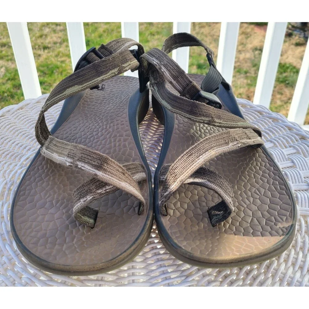 Chaco Men’s Sandals Olive Green Z/2 Classic Adjustable Strap Hiking Kayak M 14